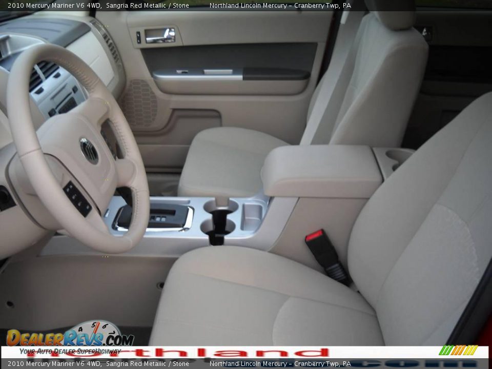 2010 Mercury Mariner V6 4WD Sangria Red Metallic / Stone Photo #8