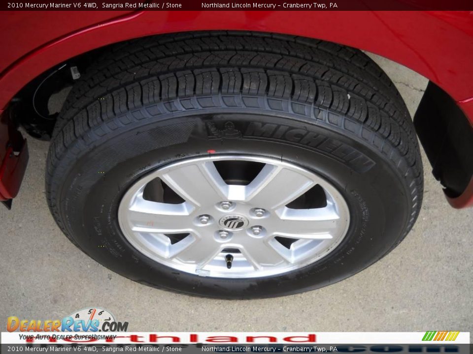 2010 Mercury Mariner V6 4WD Sangria Red Metallic / Stone Photo #12