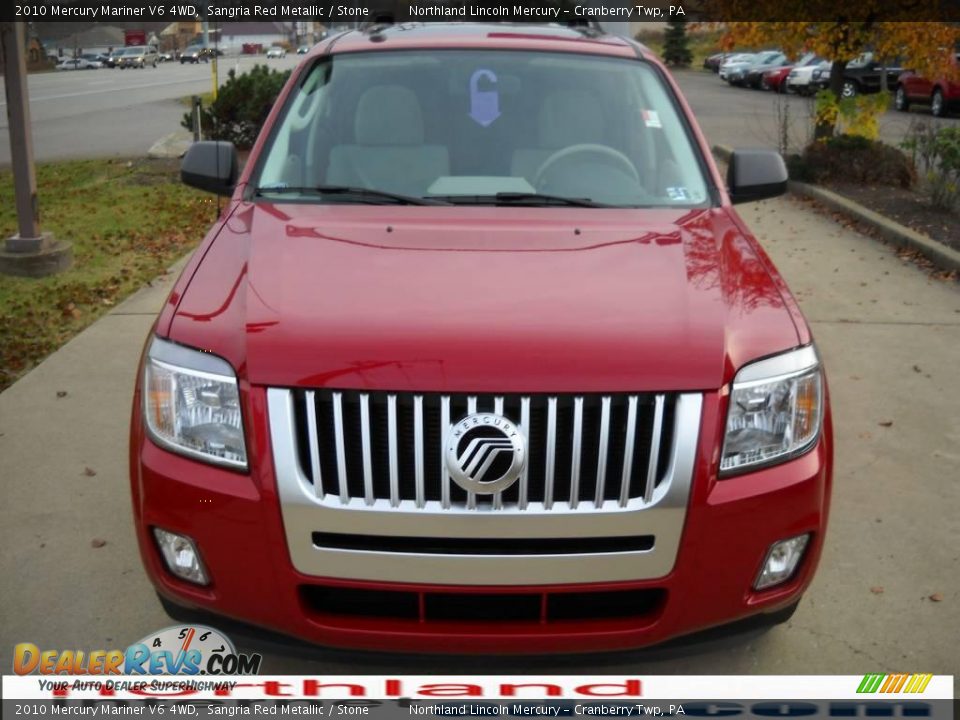 2010 Mercury Mariner V6 4WD Sangria Red Metallic / Stone Photo #14
