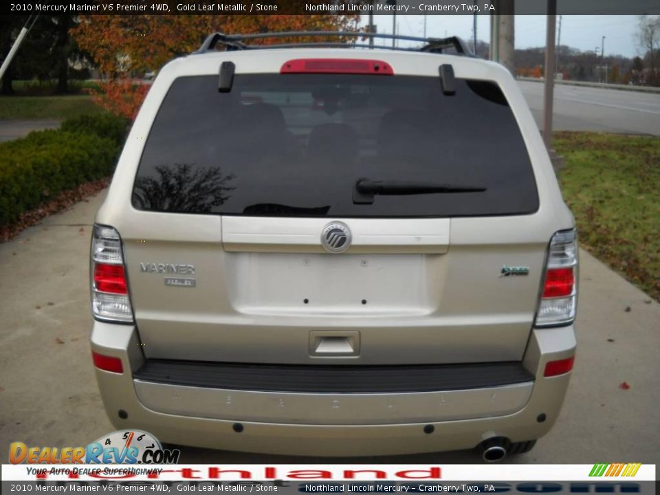 2010 Mercury Mariner V6 Premier 4WD Gold Leaf Metallic / Stone Photo #3