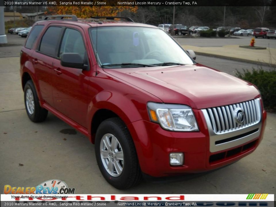2010 Mercury Mariner V6 4WD Sangria Red Metallic / Stone Photo #15