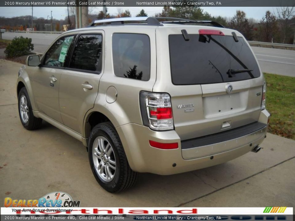 2010 Mercury Mariner V6 Premier 4WD Gold Leaf Metallic / Stone Photo #4