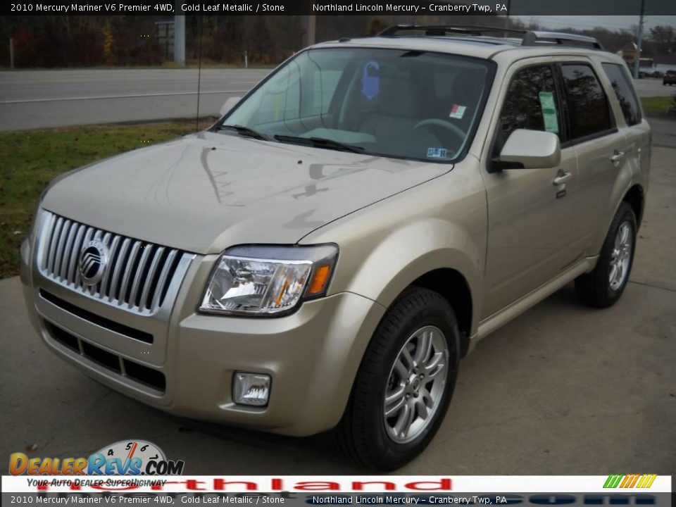 2010 Mercury Mariner V6 Premier 4WD Gold Leaf Metallic / Stone Photo #13