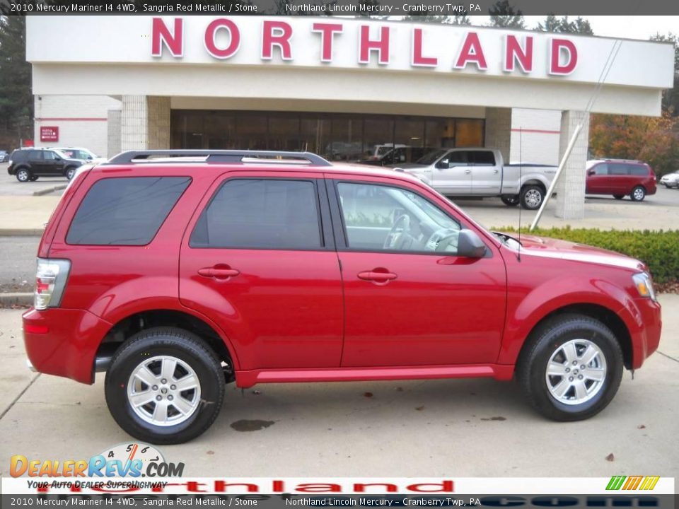 2010 Mercury Mariner I4 4WD Sangria Red Metallic / Stone Photo #1
