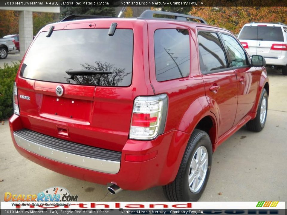 2010 Mercury Mariner I4 4WD Sangria Red Metallic / Stone Photo #2
