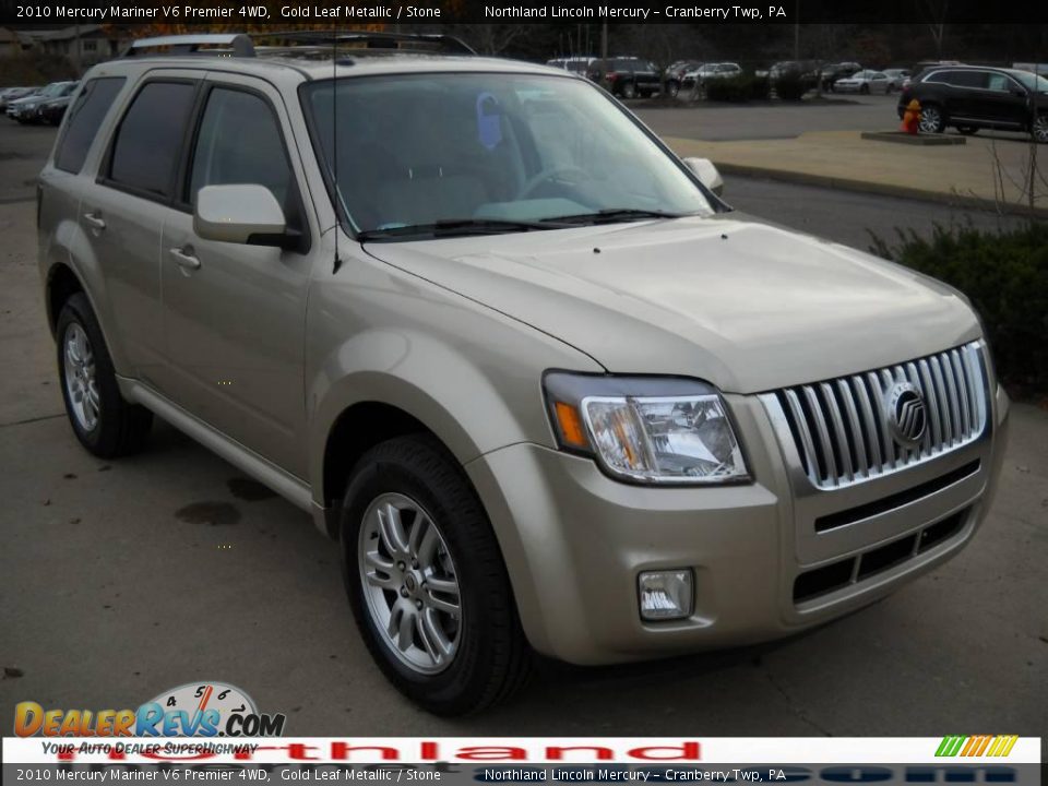 2010 Mercury Mariner V6 Premier 4WD Gold Leaf Metallic / Stone Photo #15