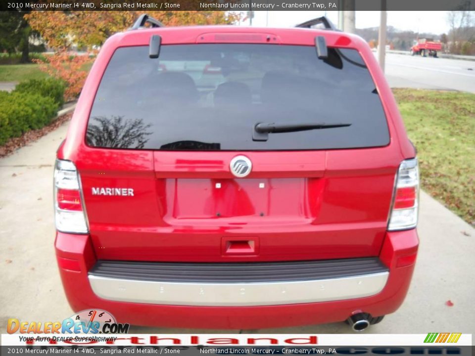 2010 Mercury Mariner I4 4WD Sangria Red Metallic / Stone Photo #3