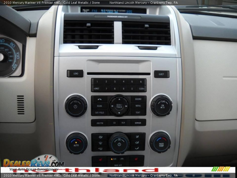 2010 Mercury Mariner V6 Premier 4WD Gold Leaf Metallic / Stone Photo #17