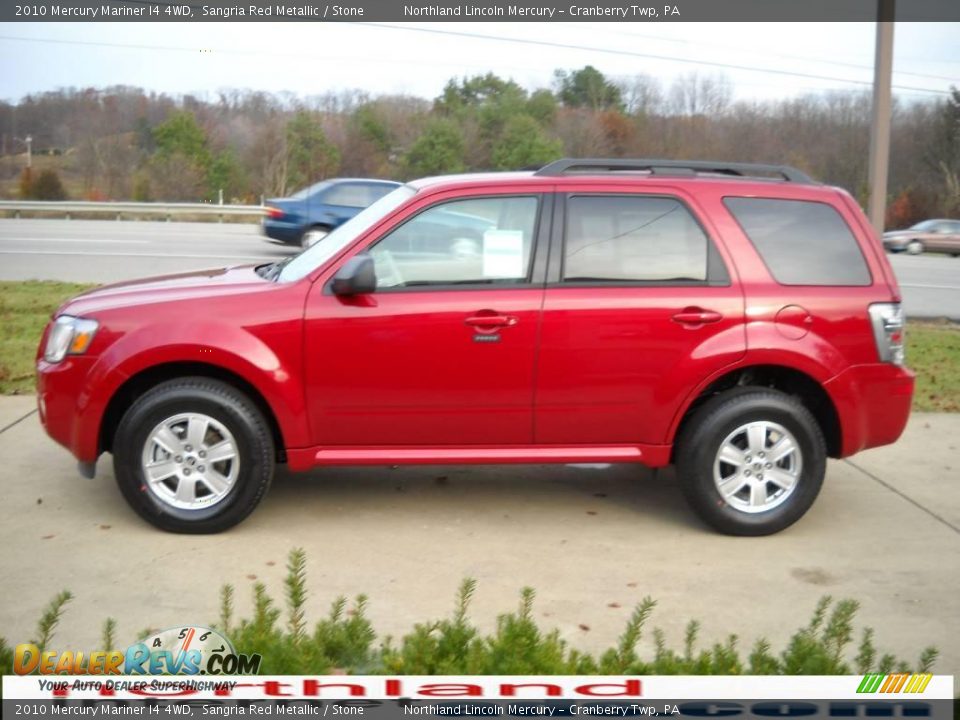 2010 Mercury Mariner I4 4WD Sangria Red Metallic / Stone Photo #5