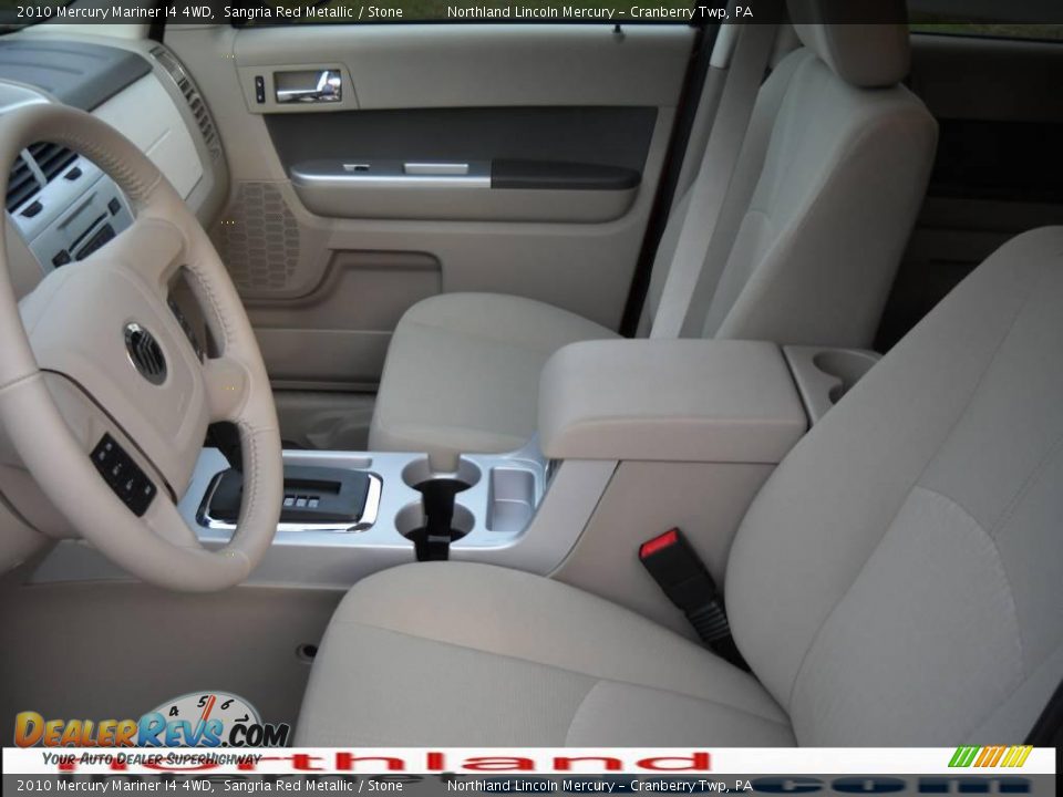 2010 Mercury Mariner I4 4WD Sangria Red Metallic / Stone Photo #8