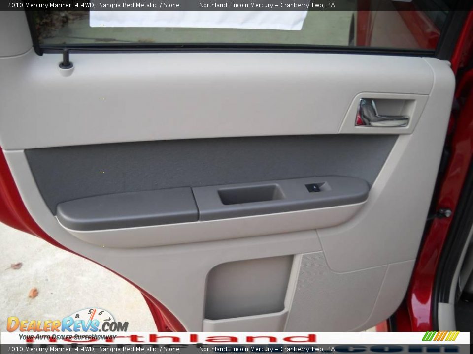 2010 Mercury Mariner I4 4WD Sangria Red Metallic / Stone Photo #10
