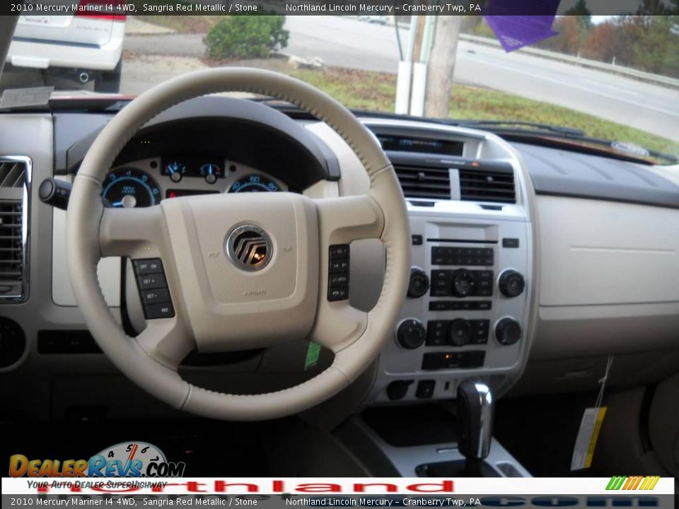 2010 Mercury Mariner I4 4WD Sangria Red Metallic / Stone Photo #11