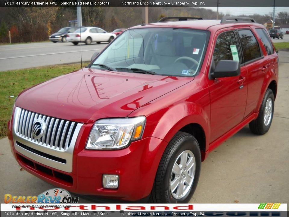 2010 Mercury Mariner I4 4WD Sangria Red Metallic / Stone Photo #14