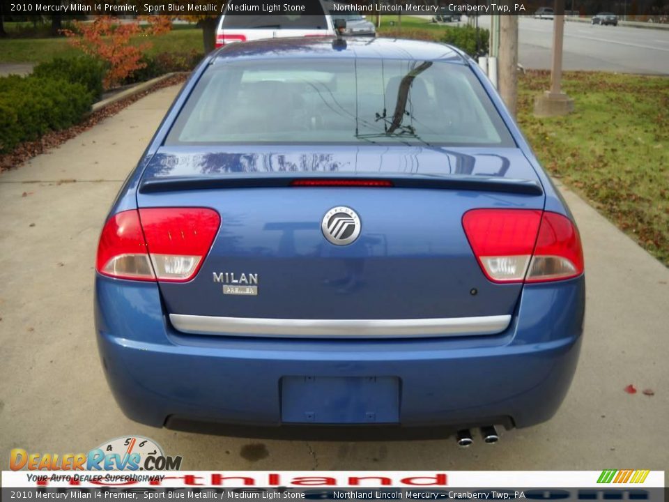 2010 Mercury Milan I4 Premier Sport Blue Metallic / Medium Light Stone Photo #3
