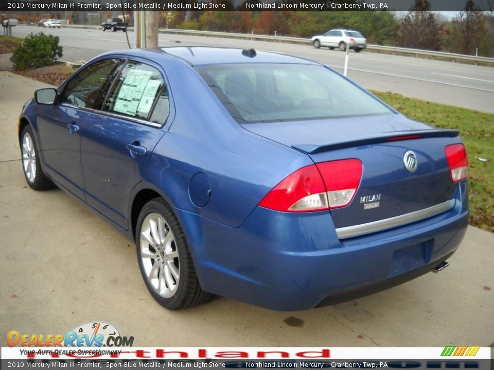 2010 Mercury Milan I4 Premier Sport Blue Metallic / Medium Light Stone Photo #4