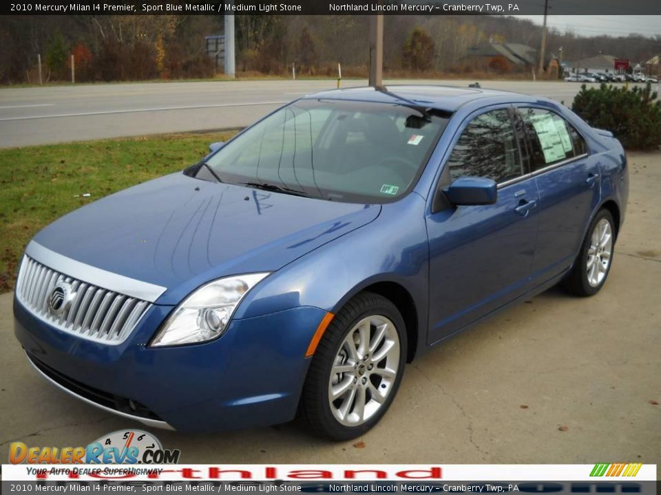 2010 Mercury Milan I4 Premier Sport Blue Metallic / Medium Light Stone Photo #13