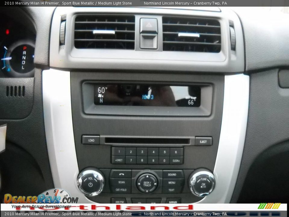 2010 Mercury Milan I4 Premier Sport Blue Metallic / Medium Light Stone Photo #17