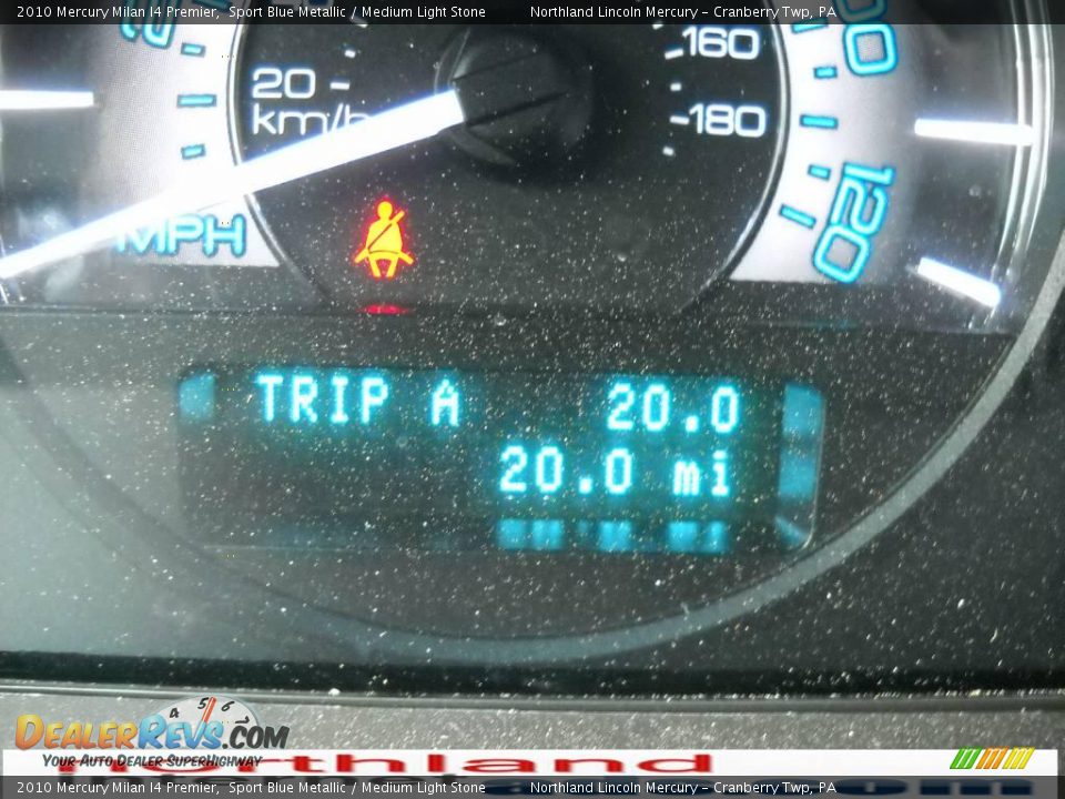 2010 Mercury Milan I4 Premier Sport Blue Metallic / Medium Light Stone Photo #20