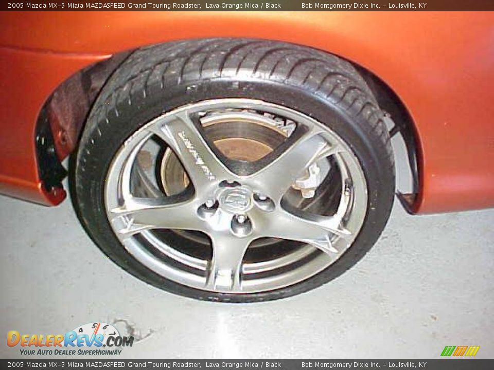 2005 Mazda MX-5 Miata MAZDASPEED Grand Touring Roadster Lava Orange Mica / Black Photo #7