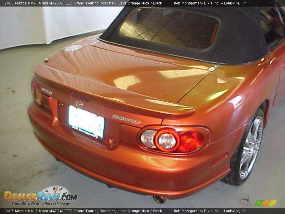 2005 Mazda MX-5 Miata MAZDASPEED Grand Touring Roadster Lava Orange Mica / Black Photo #8