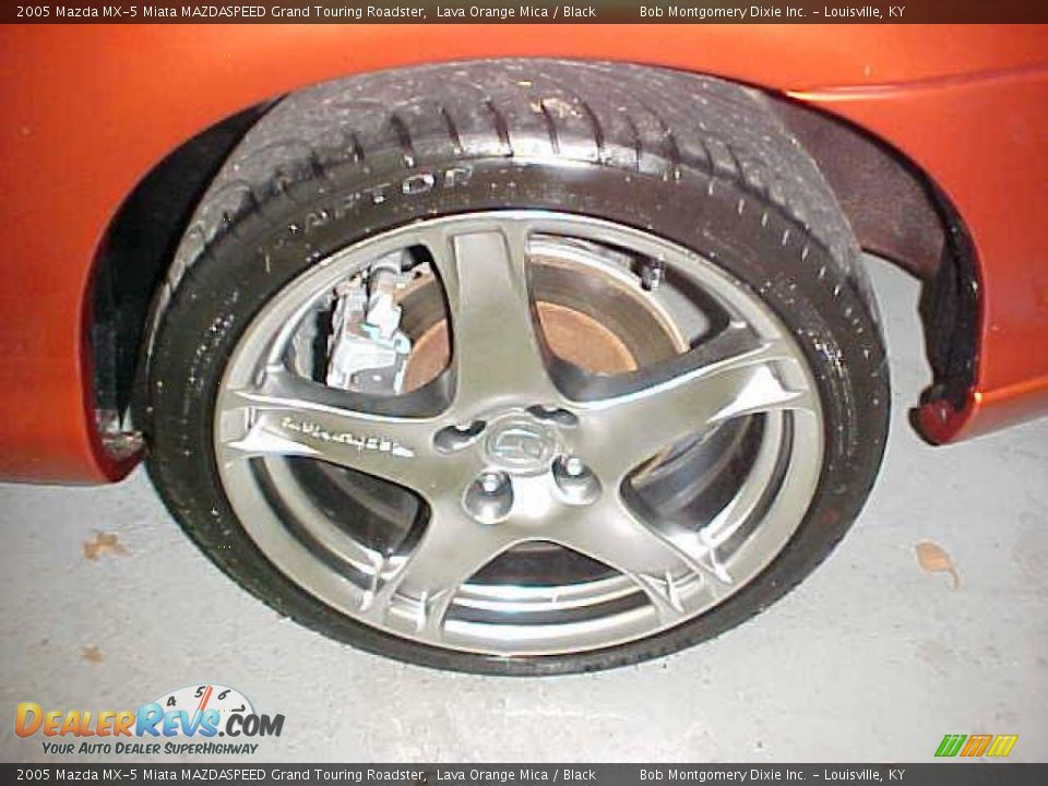 2005 Mazda MX-5 Miata MAZDASPEED Grand Touring Roadster Lava Orange Mica / Black Photo #9