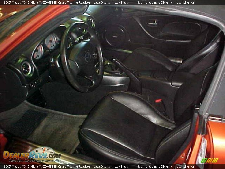 2005 Mazda MX-5 Miata MAZDASPEED Grand Touring Roadster Lava Orange Mica / Black Photo #11