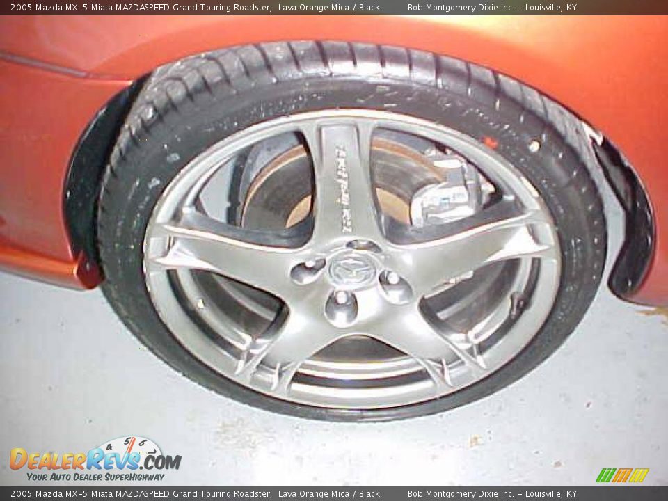 2005 Mazda MX-5 Miata MAZDASPEED Grand Touring Roadster Lava Orange Mica / Black Photo #12