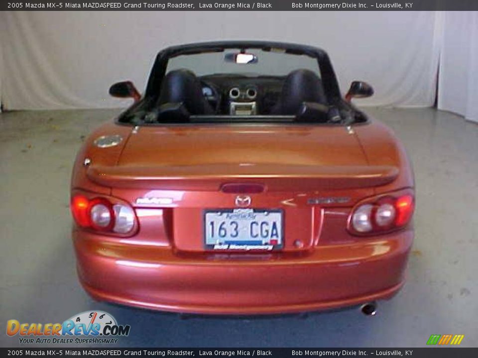 2005 Mazda MX-5 Miata MAZDASPEED Grand Touring Roadster Lava Orange Mica / Black Photo #15