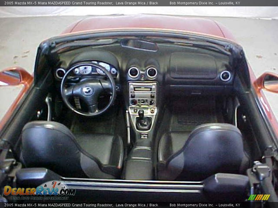 2005 Mazda MX-5 Miata MAZDASPEED Grand Touring Roadster Lava Orange Mica / Black Photo #18