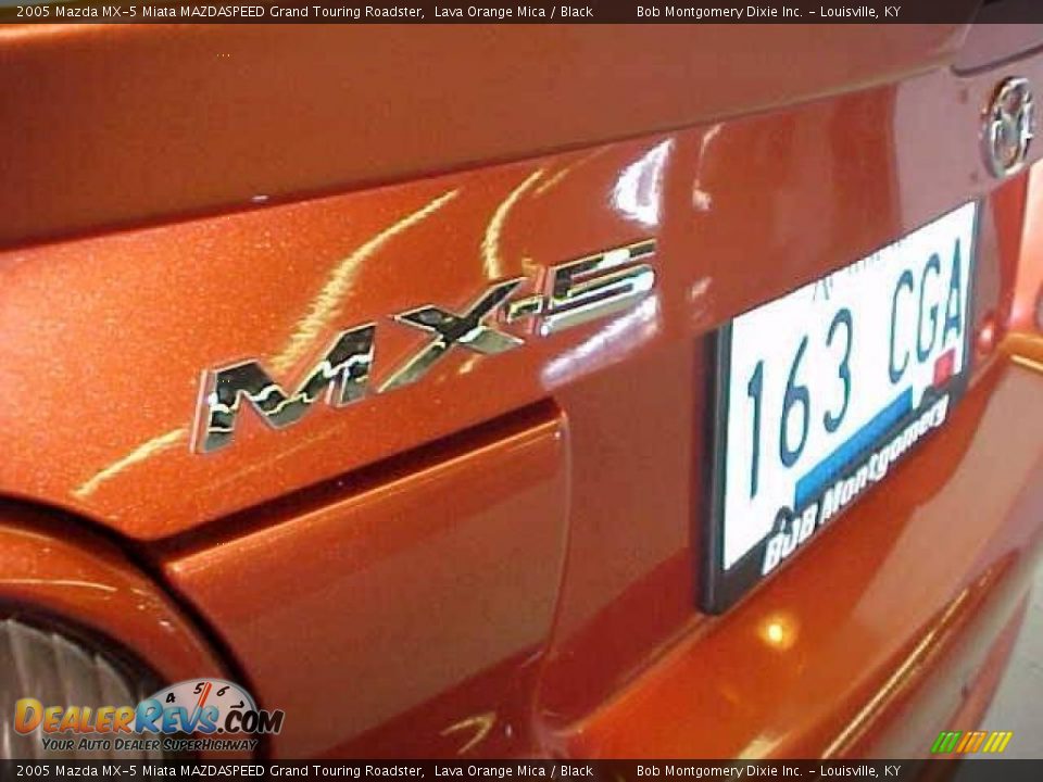 2005 Mazda MX-5 Miata MAZDASPEED Grand Touring Roadster Lava Orange Mica / Black Photo #20
