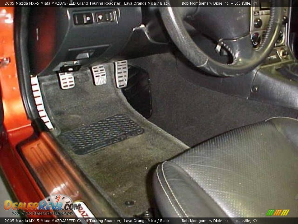 2005 Mazda MX-5 Miata MAZDASPEED Grand Touring Roadster Lava Orange Mica / Black Photo #21