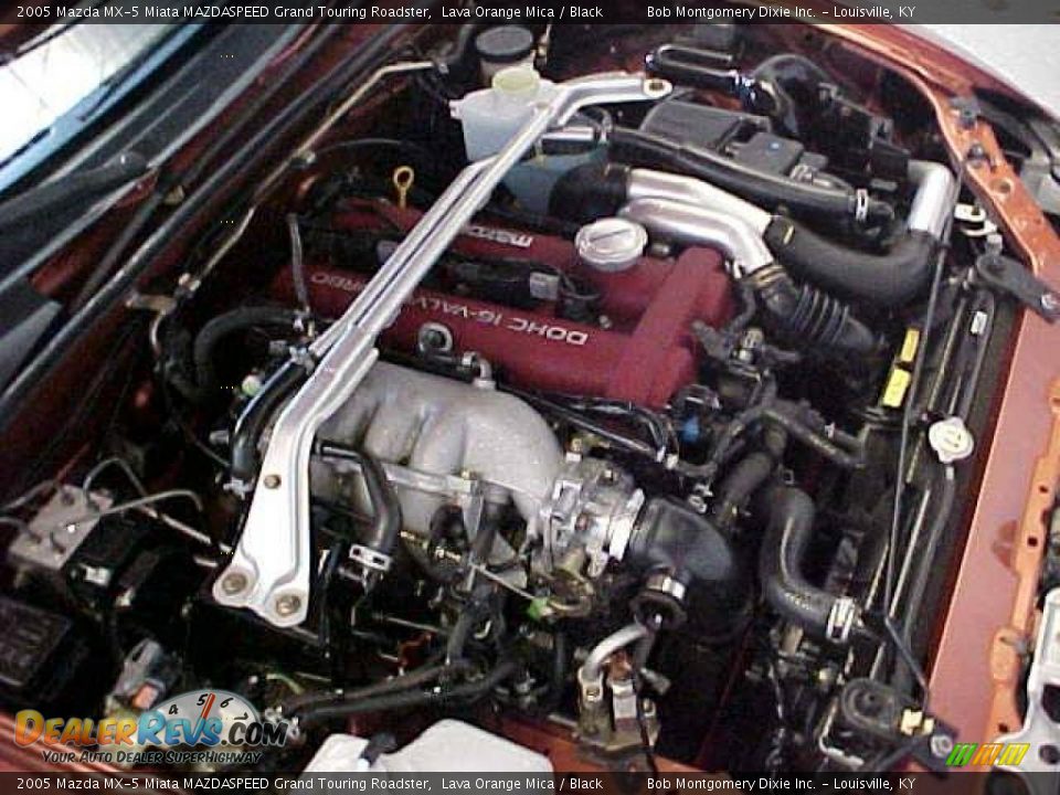 2005 Mazda MX-5 Miata MAZDASPEED Grand Touring Roadster Lava Orange Mica / Black Photo #26
