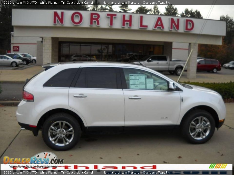 2010 Lincoln MKX AWD White Platinum Tri-Coat / Light Camel Photo #1