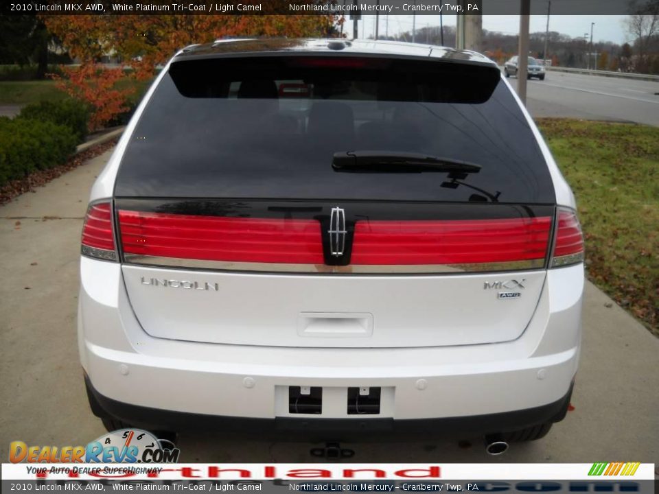 2010 Lincoln MKX AWD White Platinum Tri-Coat / Light Camel Photo #3