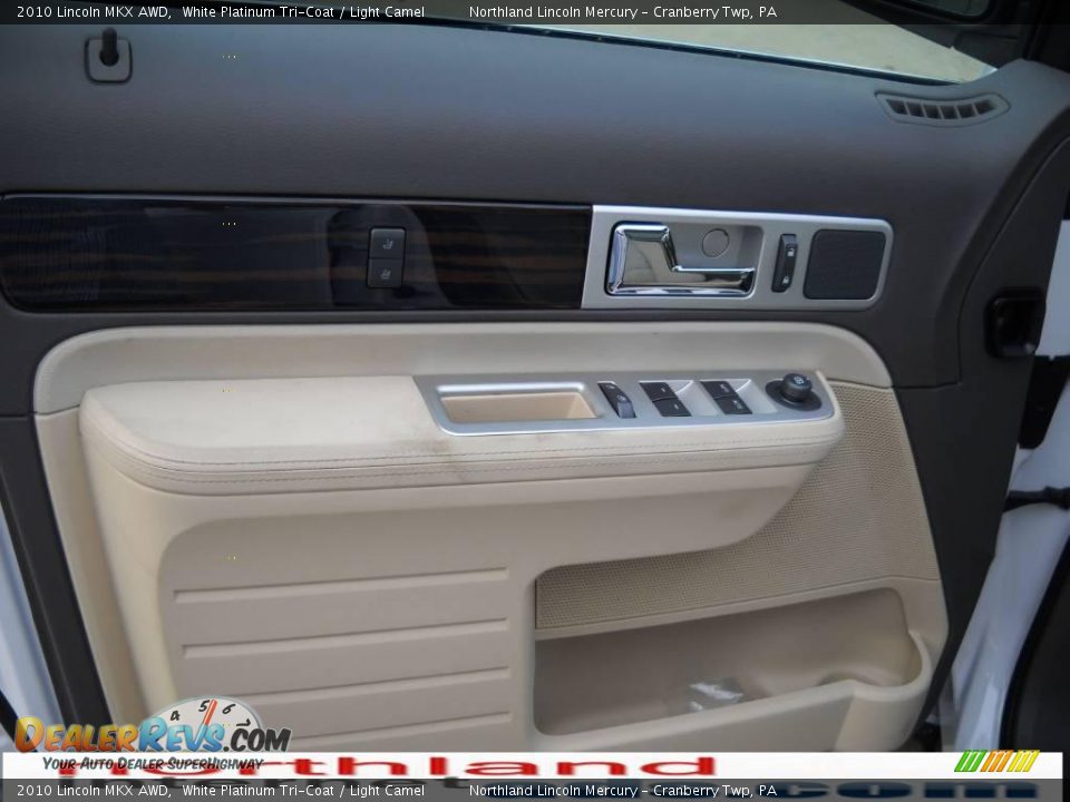 2010 Lincoln MKX AWD White Platinum Tri-Coat / Light Camel Photo #6