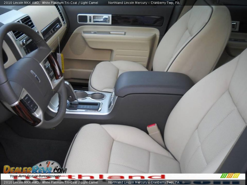 2010 Lincoln MKX AWD White Platinum Tri-Coat / Light Camel Photo #8