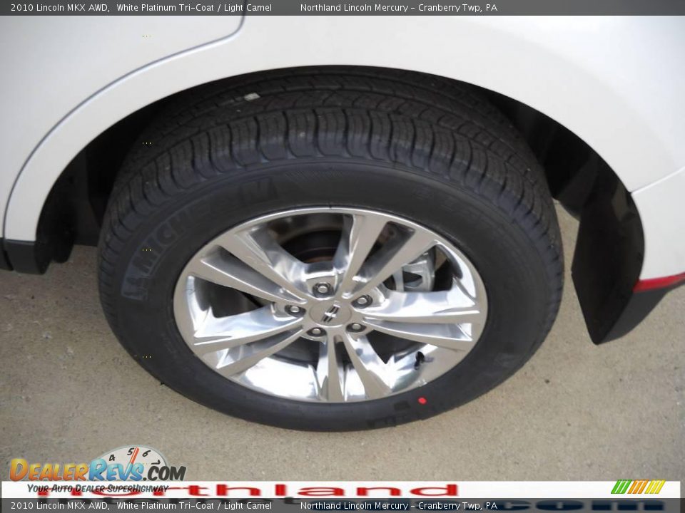 2010 Lincoln MKX AWD White Platinum Tri-Coat / Light Camel Photo #12