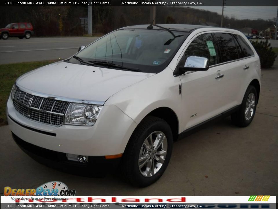 2010 Lincoln MKX AWD White Platinum Tri-Coat / Light Camel Photo #13