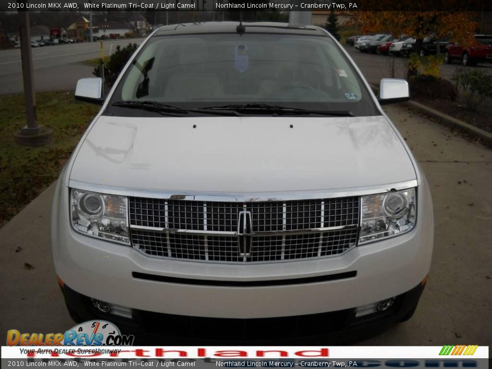 2010 Lincoln MKX AWD White Platinum Tri-Coat / Light Camel Photo #14