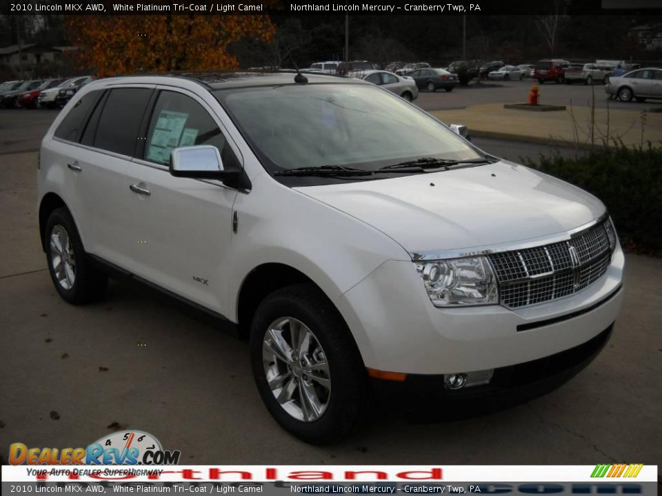2010 Lincoln MKX AWD White Platinum Tri-Coat / Light Camel Photo #15