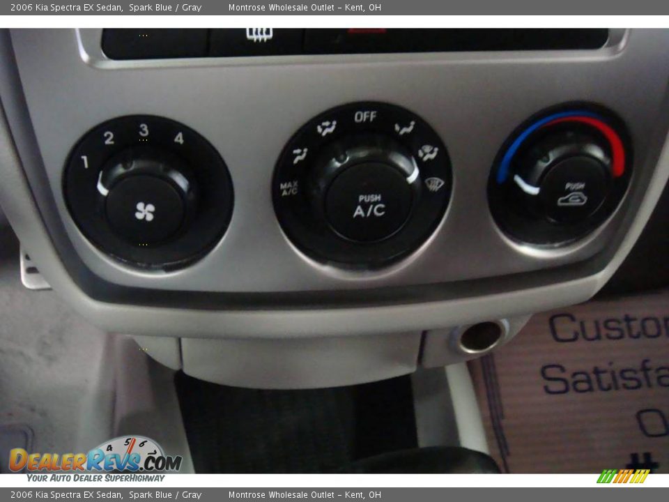 2006 Kia Spectra EX Sedan Spark Blue / Gray Photo #25