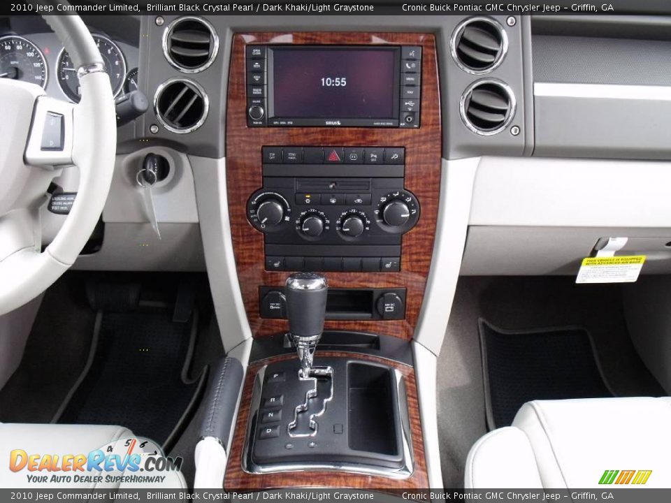 2010 Jeep Commander Limited Brilliant Black Crystal Pearl / Dark Khaki/Light Graystone Photo #18