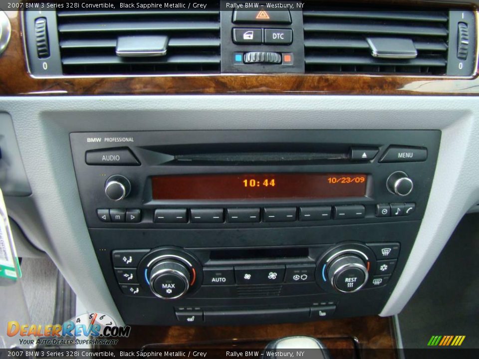 2007 BMW 3 Series 328i Convertible Black Sapphire Metallic / Grey Photo #12