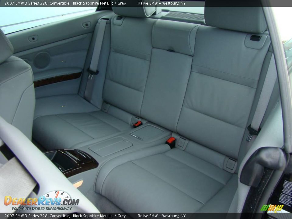 2007 BMW 3 Series 328i Convertible Black Sapphire Metallic / Grey Photo #14
