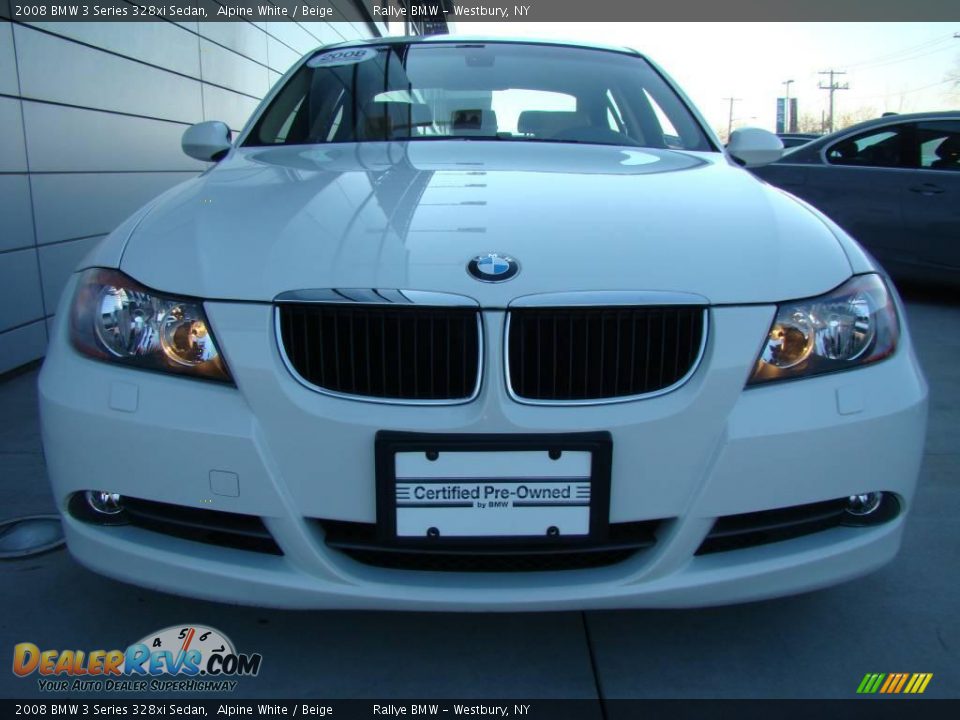 2008 BMW 3 Series 328xi Sedan Alpine White / Beige Photo #2