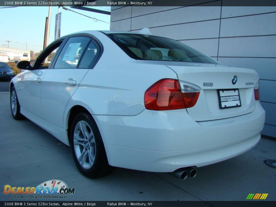 2008 BMW 3 Series 328xi Sedan Alpine White / Beige Photo #3