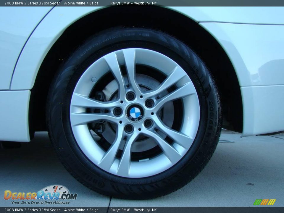 2008 BMW 3 Series 328xi Sedan Alpine White / Beige Photo #6