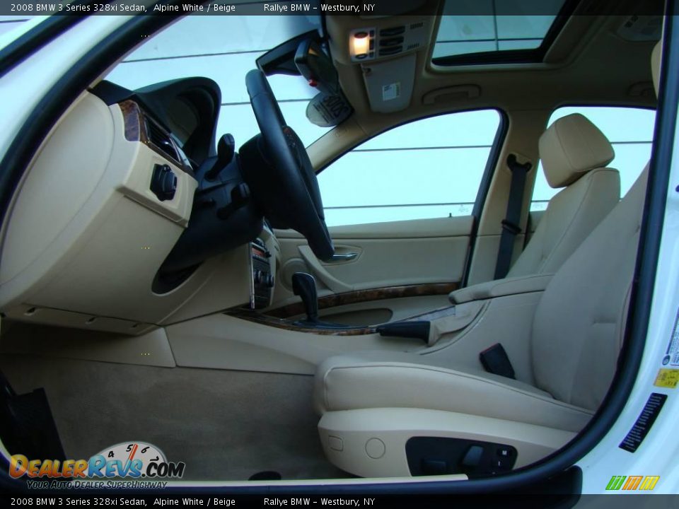 2008 BMW 3 Series 328xi Sedan Alpine White / Beige Photo #9