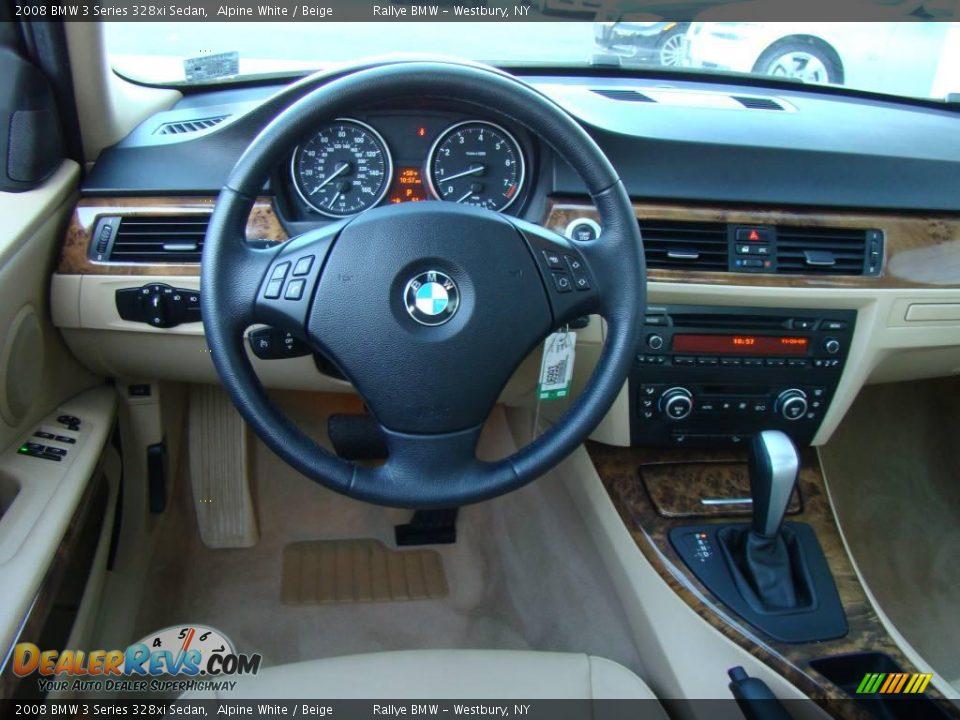 2008 BMW 3 Series 328xi Sedan Alpine White / Beige Photo #11
