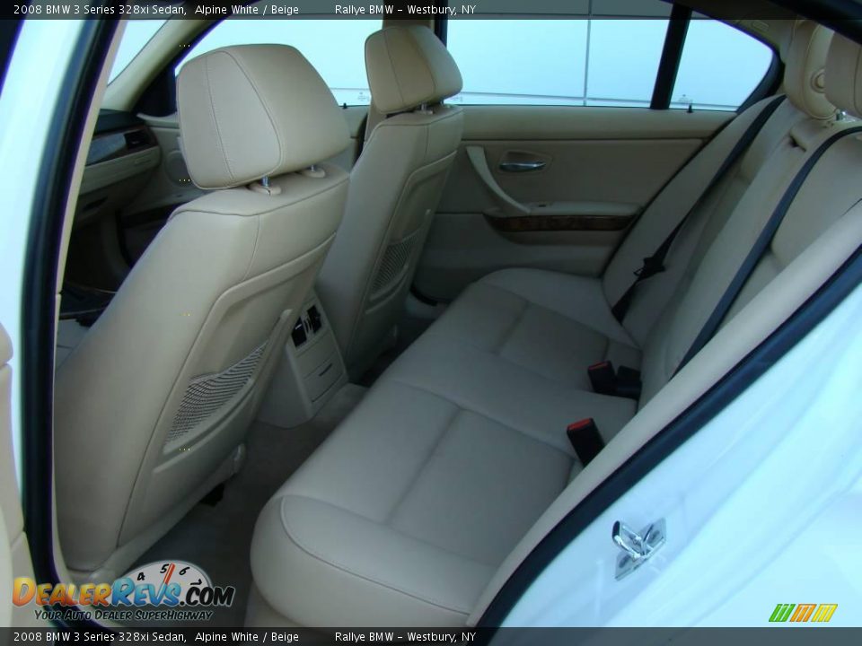 2008 BMW 3 Series 328xi Sedan Alpine White / Beige Photo #12